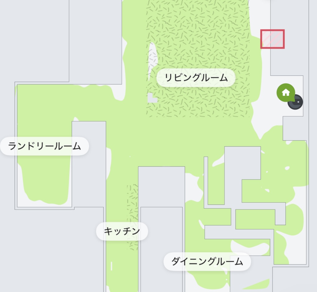 ロボット掃除機の清掃範囲